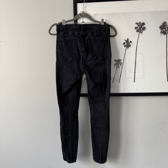 Pacsun | EUC High-Rise Lace Up Skinny Ankle Jeggings in Black Size 28 - Picture 5 of 8